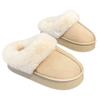 Thick-soled Cotton Slippers Women's Winter 2025 New Fashion Outer Wear Warm Plush Thickened Fluffy Slippers Snow Boots