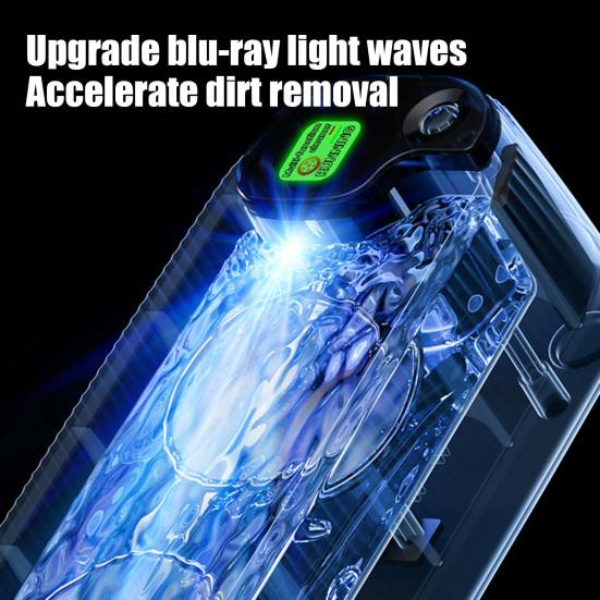 Ultrasonic Jewelry Cleaner One-Touch Operation 300ml Capacity High-Frequency Vibration Design Glasses Cleaning Device