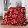Snowflake Christmas Soft Film Plush Sofa Bed Throwing Cartoon  Blankets Modern Flannel Blanket Cover Gedruckt Bettdecke Geschenk