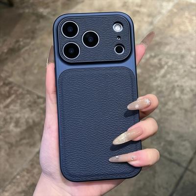 Оригинальный матовый кожаный магнитный чехол для телефона для iPhone 17 16 15 14 13 Pro Max Plus Для Magsafe Защита камеры Ударопрочный чехол