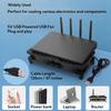 Dual USB Cooling Fan 120mm  Quiet 5V Cooler for Router PC Cabinet