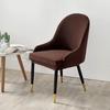 European-Style Universal Leather Dining Chair Cover with Curved Backrest, Thickened Design, and Household Stool Compatibility