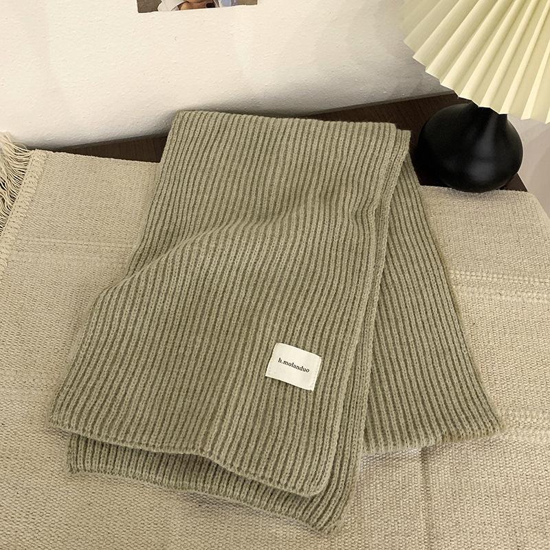 Женский теплый шарф, зимние шарфы насыщенных однотонных цветов, супер мягкий шарф для женщин, зимние аксессуары для холодной погоды