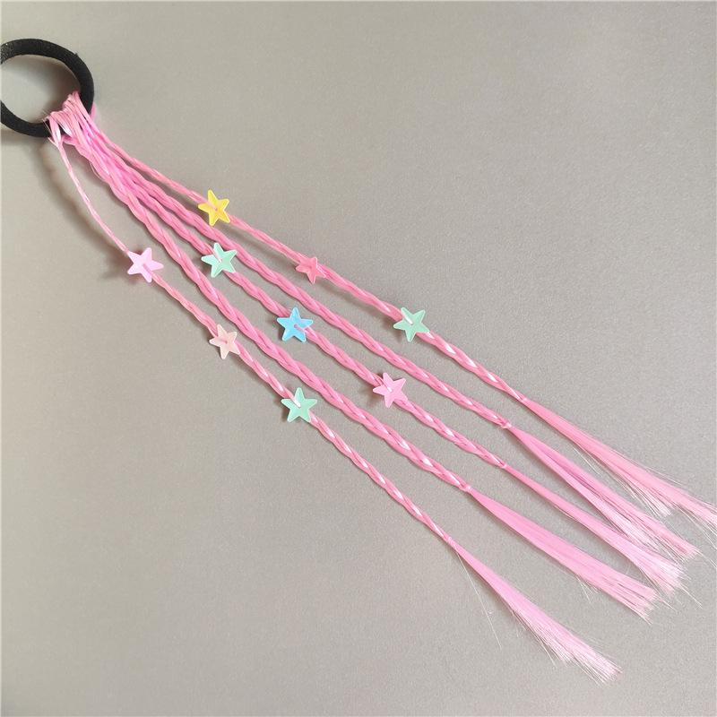 1 предмет, новые красочные парики для девочек, хвост, детские аксессуары для волос, головной убор, украшение для волос, повязки на голову, резинки, красивые ленты для волос, головные уборы