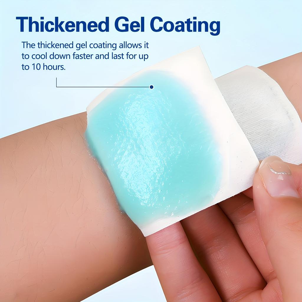 2Pcs/Pack Cooling Gel Pads Physical Cooling Patches Summer Heatstroke Relief Stickers Baby Adults Fever Phone Cooling Sticker