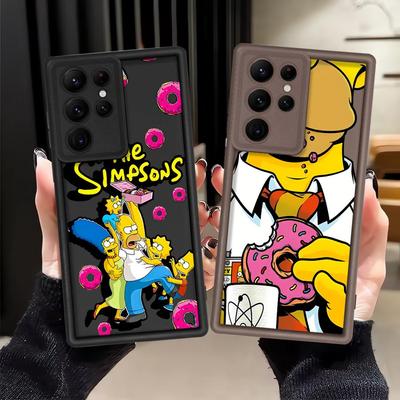 Чехол для телефона Samsung Galaxy S25 S25 S23 S20 FE Note 20 Ultra S24 ultra S21 S22 Plus The S-simpsons