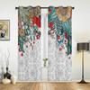 Бохо абстрактные цветы растения оконные шторы для гостиной спальни занавески современные кухонные жалюзи шторы
