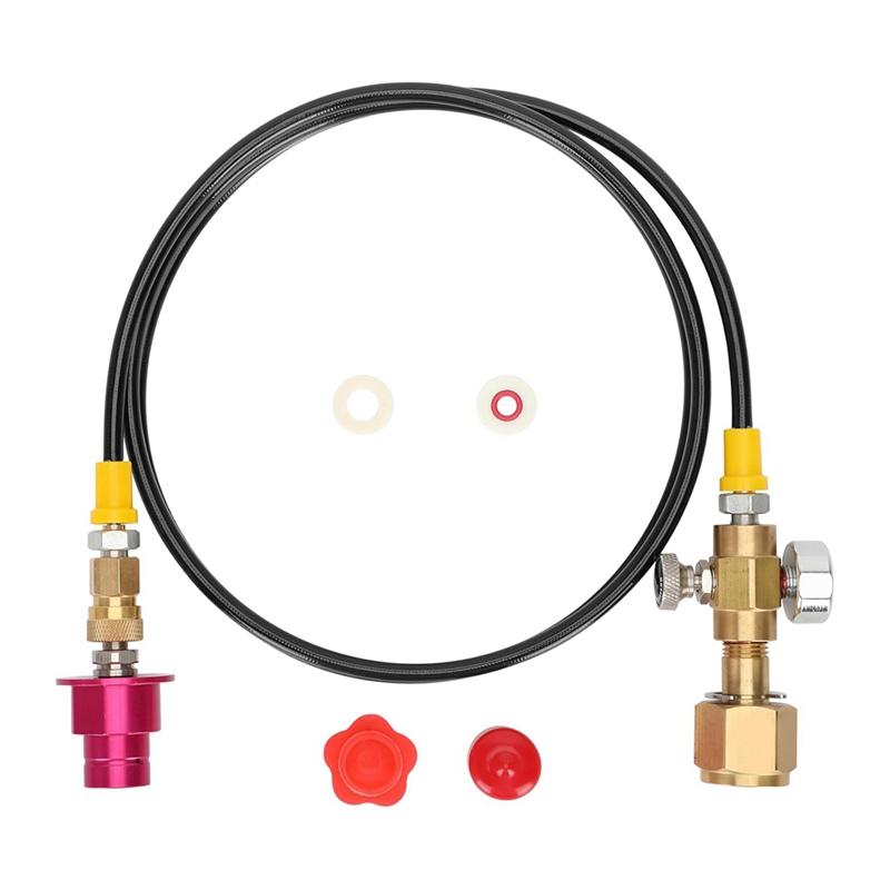 Адаптер CO2 для газированной воды Быстросъемный адаптер Шланг Для серий Terra DUO Art Gaia Aqua Fizz (60inch) Для клапана CGA320