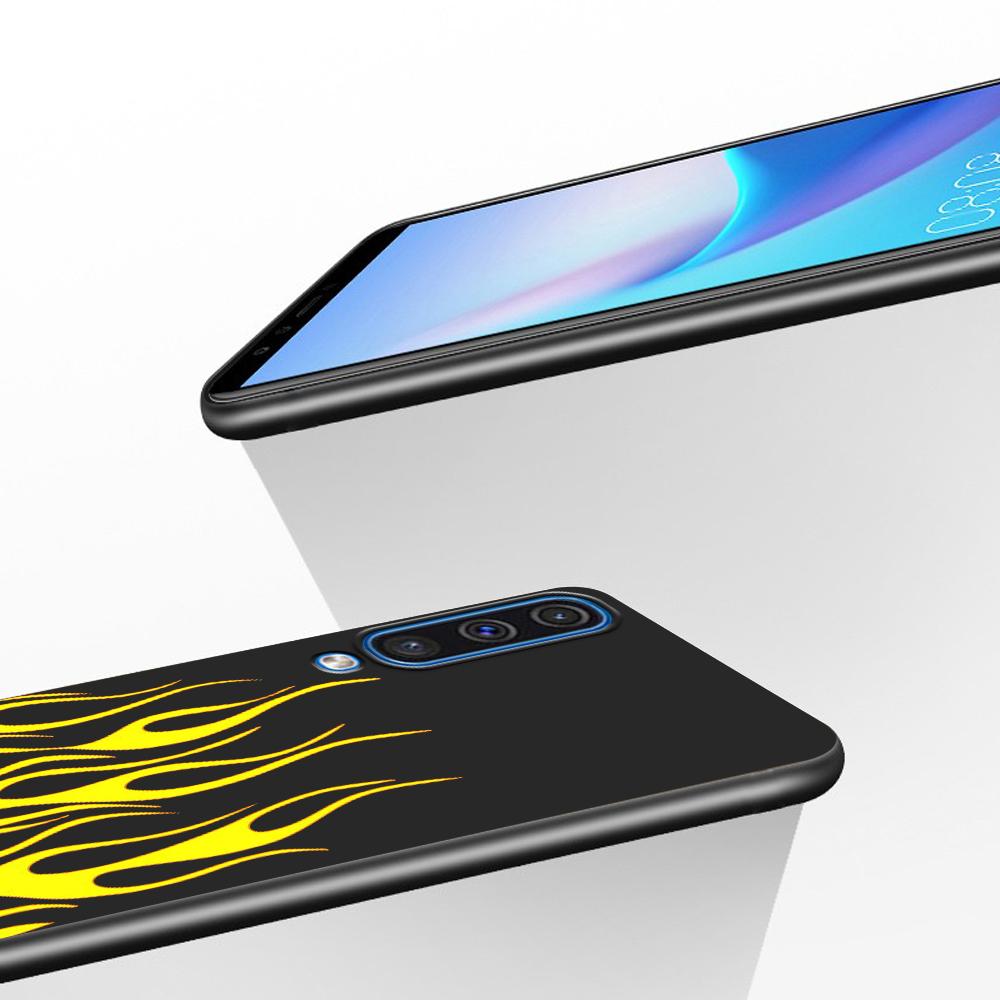 Крутой зеленый красный чехол Flame Fire для Samsung Galaxy A50 A10 A70 A30 A20e A40 A20s A10s A10e A90 5G A80 A9 мягкий черный чехол для телефона
