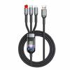 Прозрачный 100 Вт 3-в-1 Type-C Кабель для быстрой зарядки - 6A Flash Charge, Функция "Один к трем"