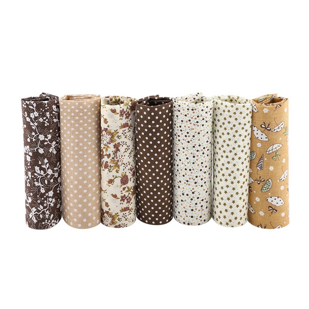 7 шт. 50*50 см Хлопковая ткань Сделай сам Ассорти Квадраты Предварительно нарезанный Набор для постельного белья Четверти Пучок