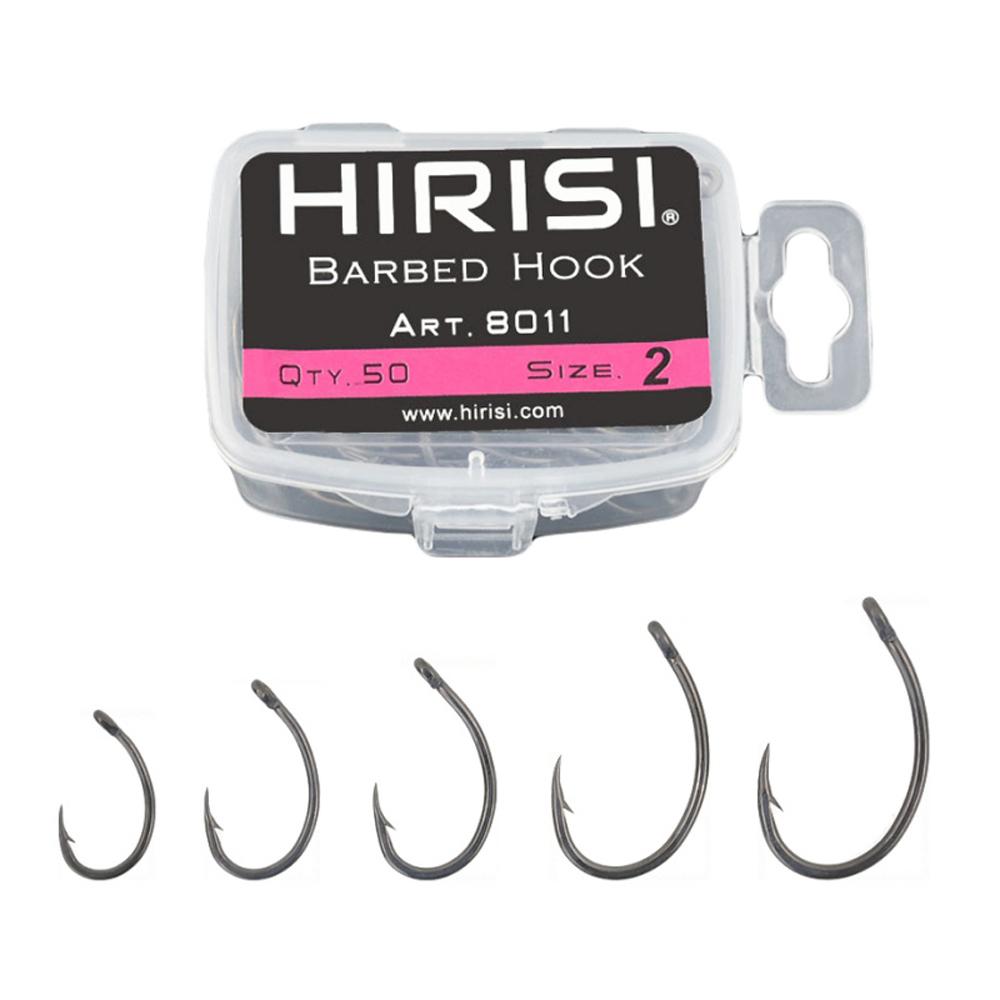 Durable with Box Coating High Carbon Fishing Hooks Stainless Steel Barbed Hooks Carp Fishing