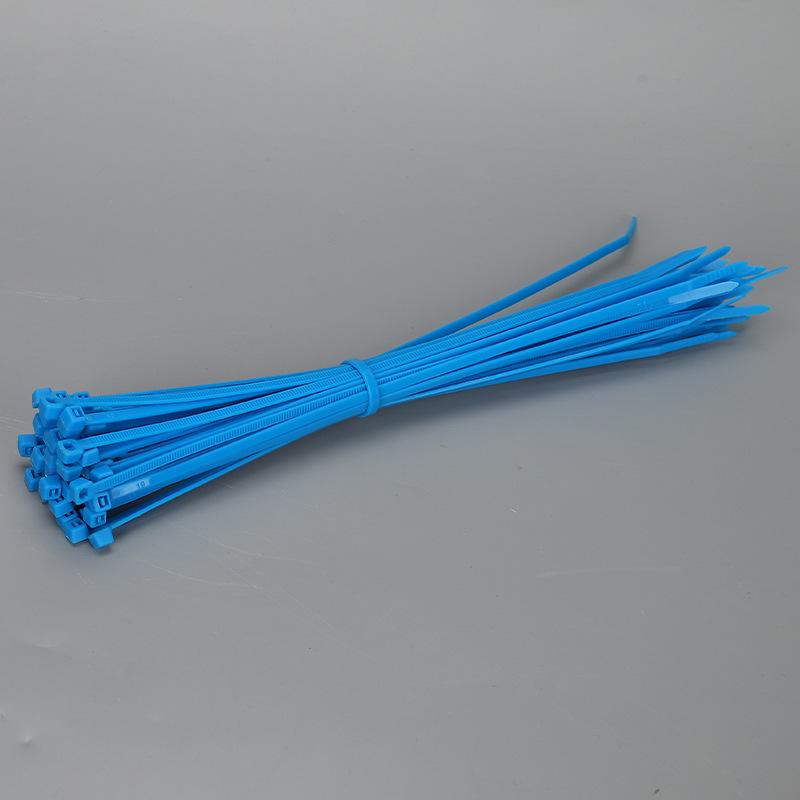 Размер 3×200мм 100шт/пакет Разноцветные самозатягивающиеся нейлоновые кабельные стяжки Быстрое связывание Пластиковая петля Обмотка провода Случайный цвет