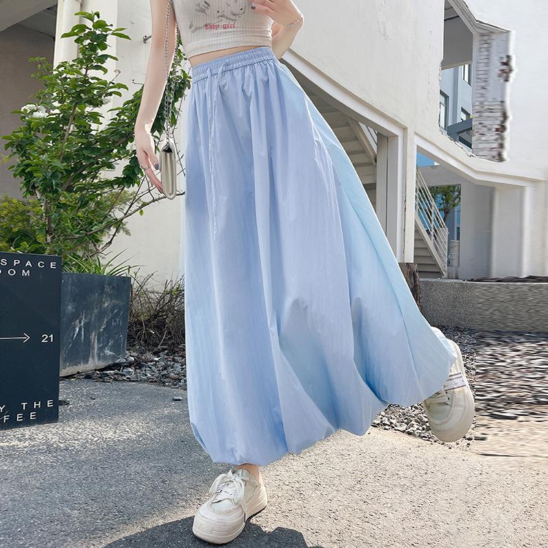 GMXIA Милая весенне-летняя пышная юбка-бутон с высокой талией, тонкий дизайн, юбка Sense of Work, облегающая до колена, универсальная юбка-фонарик А-силуэта