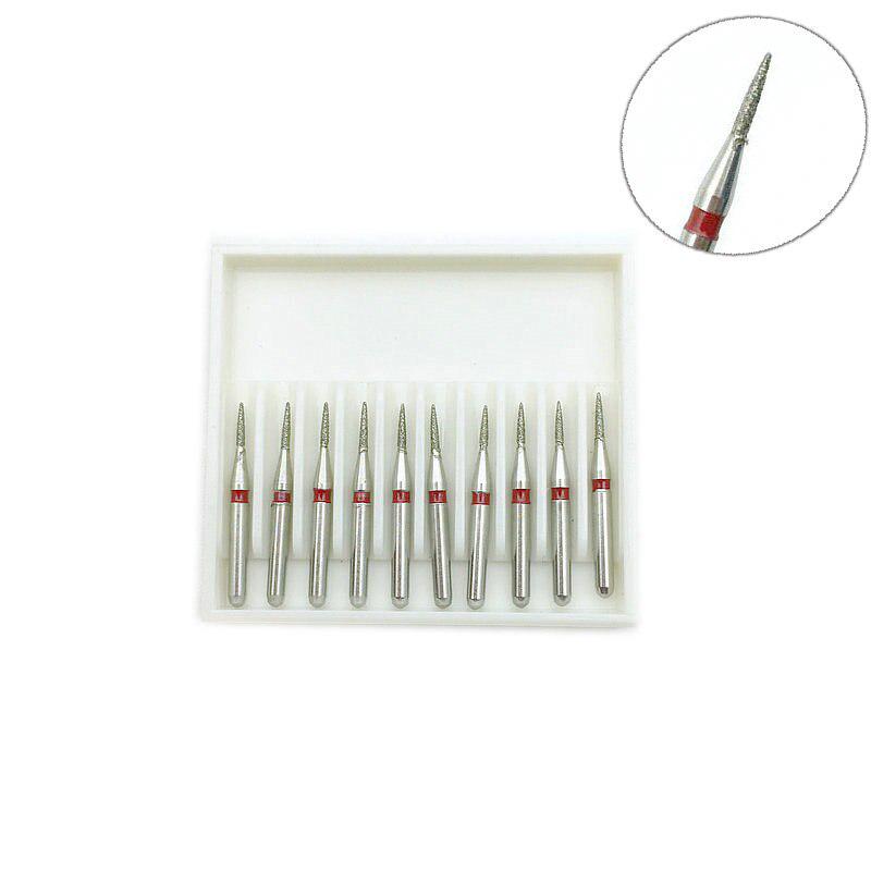 10 шт. стоматологические алмазные боры для полировки зубов для высокоскоростного наконечника Fine FG 1,6 мм CD-57F стоматологический материал