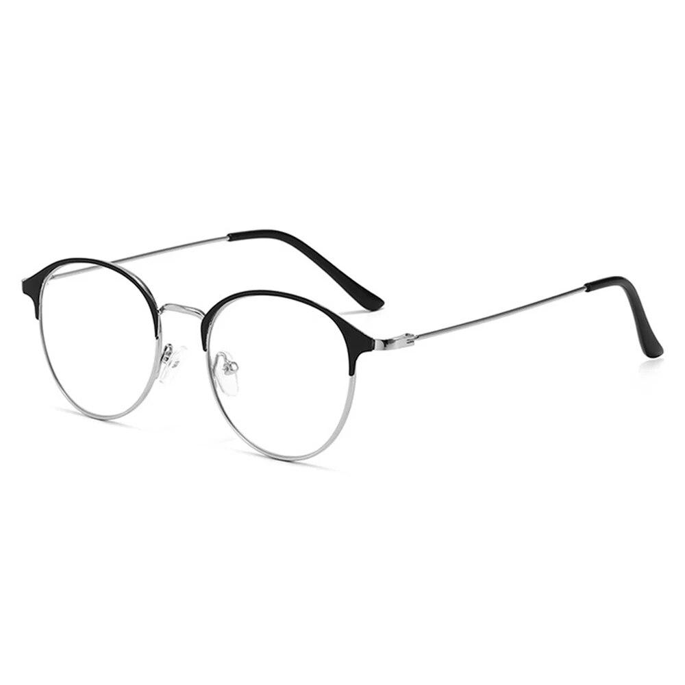 Fashion Anti Blue-ray Reading Glasses Metal Presbyopia Eyeglasses Women Square Round Far Sight Eyewear Vision Care +1.0~+4.0
