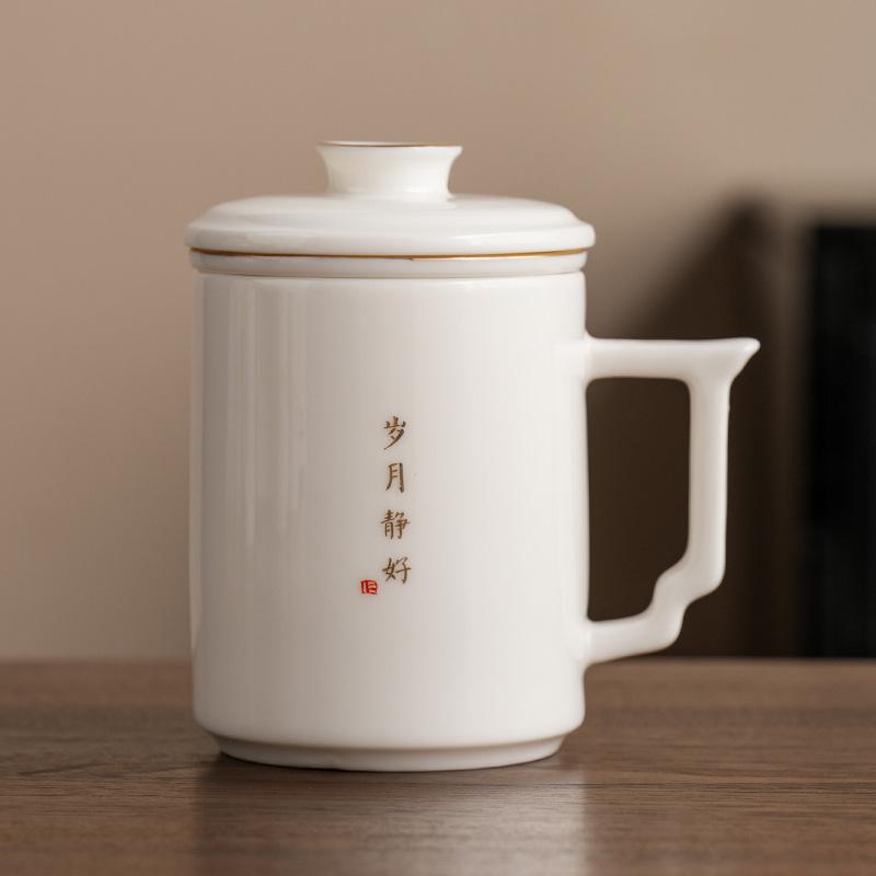 Teacup sets, cultural and creative Qianli Jiangshan company souvenirs, client gifts, ceramic gift boxes, business events