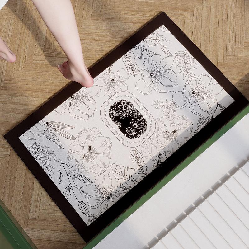 Ретро Американский Стиль Диатомовая Земля Коврик для Пола, Абсорбирующий Коврик для Двери Ванной Комнаты, Нескользящий Коврик для Ног для Входной Двери