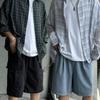 Meositda See Through Summer Check Boxy Gauze Shirt