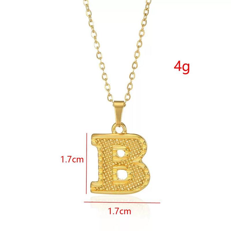 Ожерелья из нержавеющей стали для женщин и мужчин золотого цвета, ожерелье с буквами, кулон, ювелирные изделия, мужская и женская цепочка на шею, подарок на день рождения