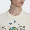 adidas Футболка мужская Originals X Andre Saraiva Clover Cartoon Print Cotton T-Shirt светло-коричневая HL9239