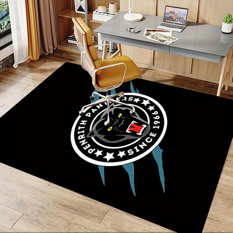 1pc Panther,Logo,Sports Office Carpet Soft Polyester Entrance Carpet Washable Non slip Machine Washa