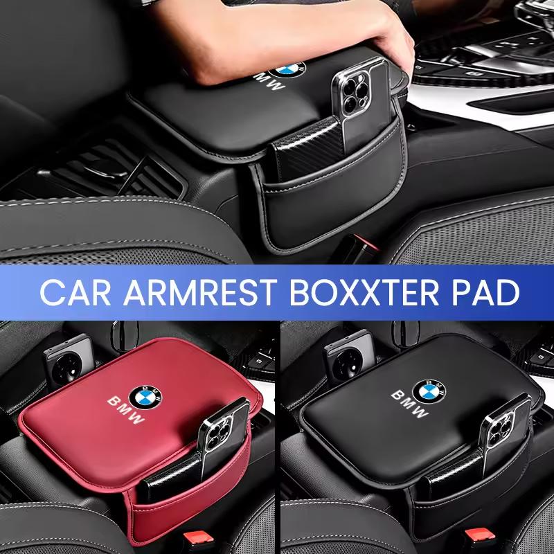 For BMW 5G31Leather car armrest box cushion memory foam center console protective sleeve For BMW Performance E46 E90 F10 F30 X3 F20 E46