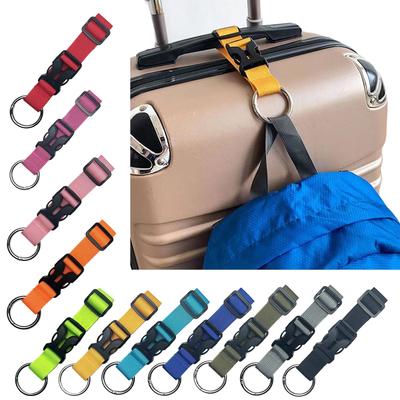 Прочный ремень для багажа Add a Bag Регулируемый держатель для пальто Захват для ручной клади Чемодан Ремень Кольцо Крючок Зажим для сумки