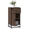 VidaXL Buffet Brown Oak 35.5x35x76 Cm Engineered Wood and Metal, Storage Cabinet, Entryway Furniture, Accent Furniture 848963