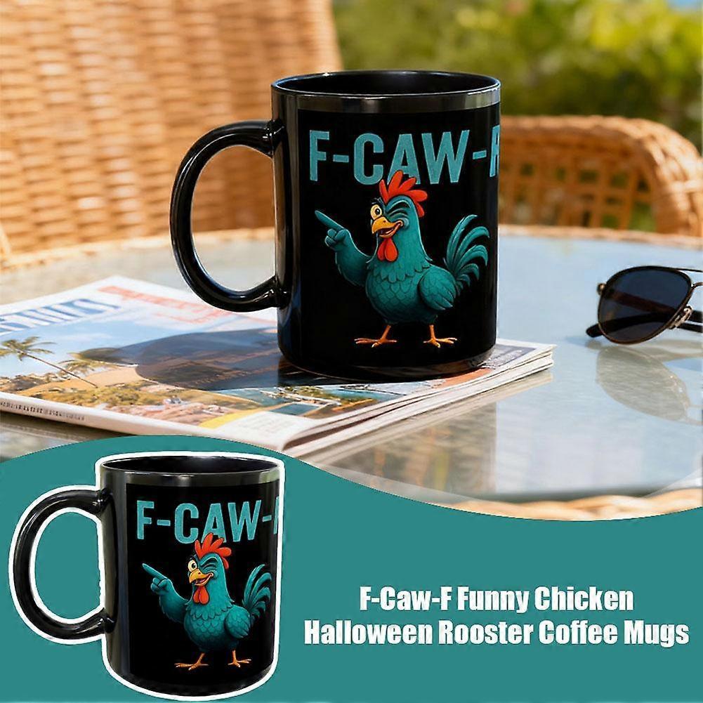 F-Caw-F Funny Chicken Halloween Rooster Mug 11Oz Gift Holidays Halloween
