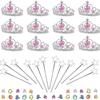 48-Piece Children's Plastic Crown, Magic Wand, & Ring Dress-Up Set