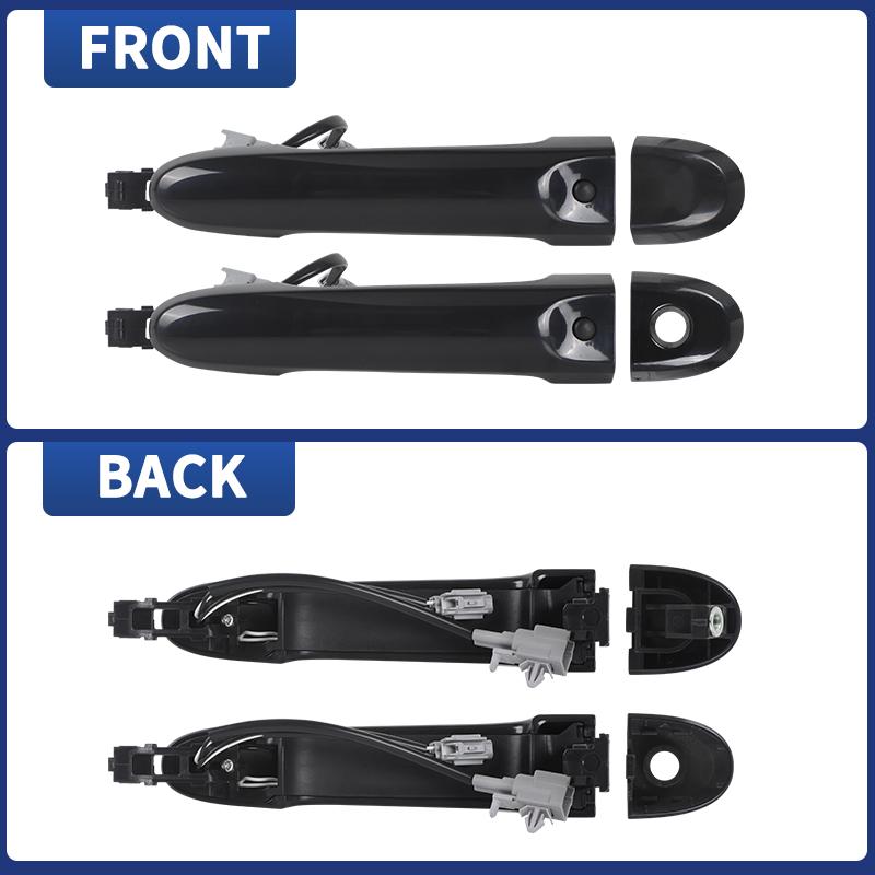 LHD RHD Front Door Handle O/S Driver Right Side Keyless Entry For Nissan Juke 2010 2011 2012 2013-2019 80644-3WC2A 80640-3WC2A
