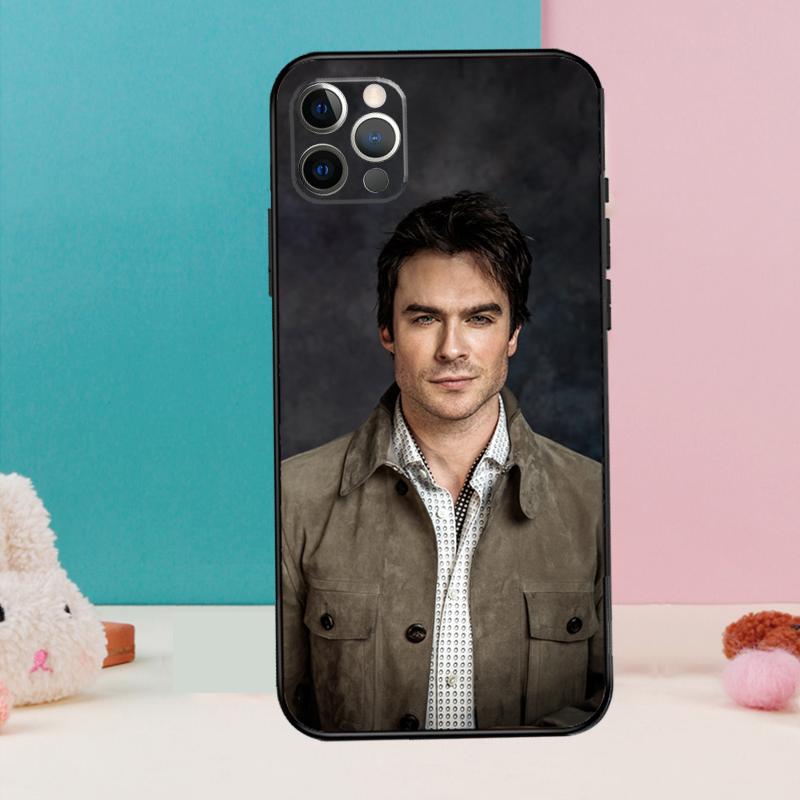 Чехол для телефона Damon Salvatore Дневники вампира Для iPhone 17 Air 16 15 13 12 11 14 Pro Max 12 13 mini 15 16 Plus 16e Чехол