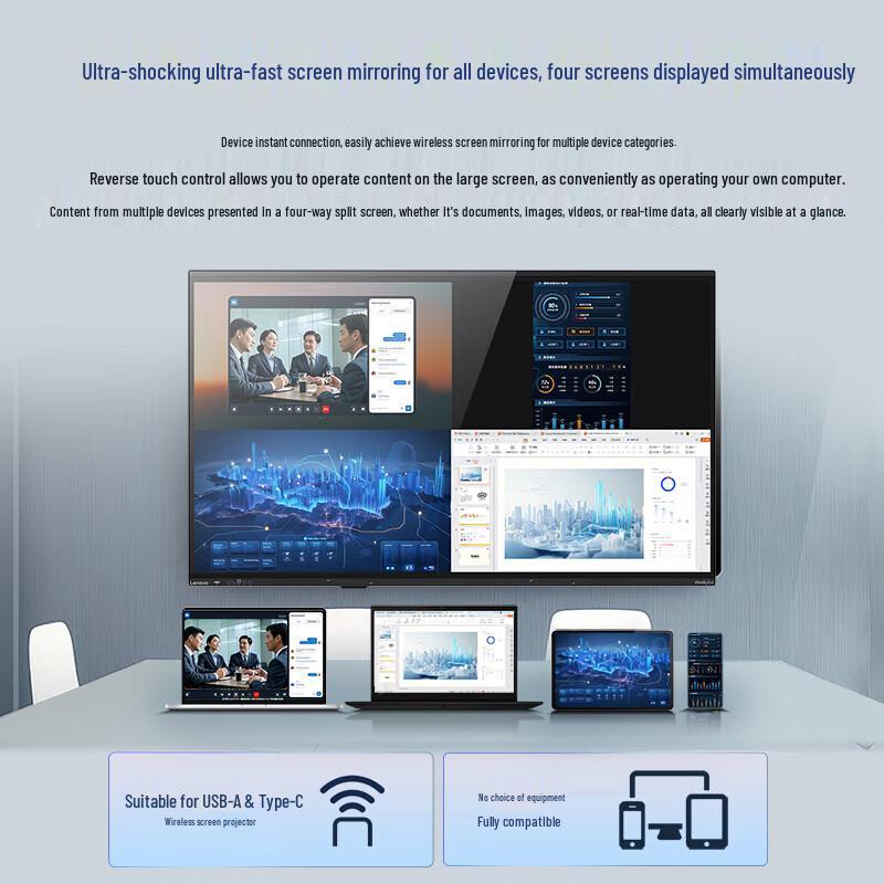 Lenovo 86-inch Smart Meeting Flat Panel (CN version)