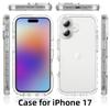 Чехол для iPhone 17 TPU PC 2 в 1 Ударопрочный Прозрачный Чехол для Телефона