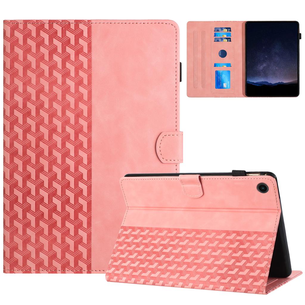 For Samsung Galaxy Tab A8 10.5 (2021) X205 X200 Leather Case Building Blocks Imprinted Tablet Cover