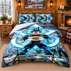 Vegeta Pattern Bedding 3Pcs Set Bed Sheet And Pillowcases For Indoor Bedroom