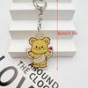 Симпатичные акриловые масляные брелки для ключей с изображением медведя, мультяшные брелки для ключей, украшения для женщин, рюкзаков, подвески, аксессуары для декора