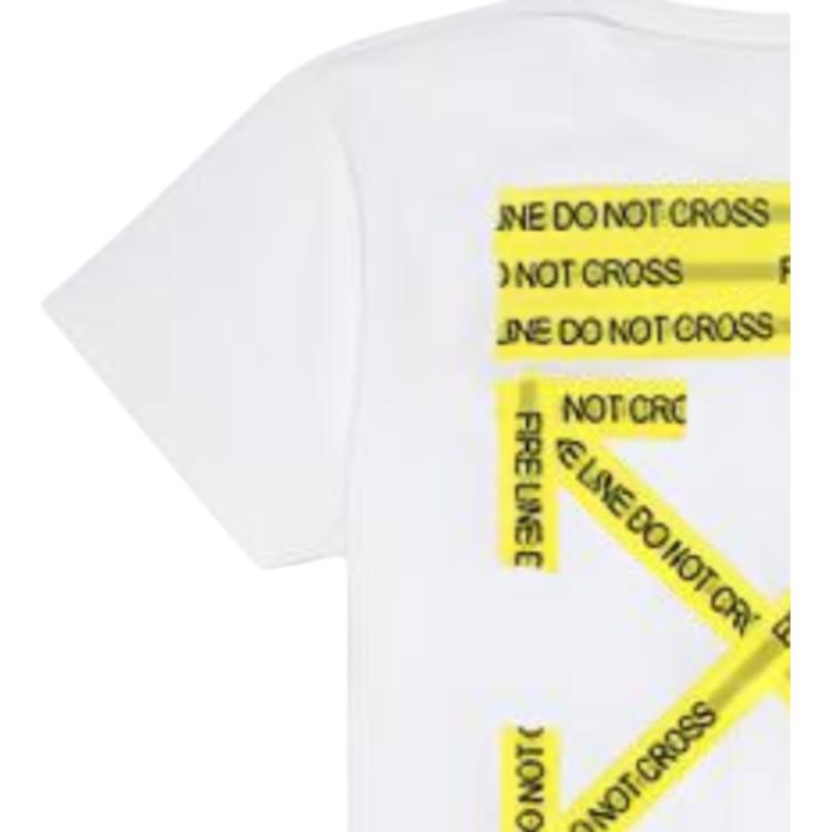 OFF WHITE T Shirts Mens Crew Neck Moderate OMAA002S181850060160
