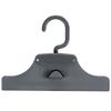 Sawafuji Hanger Gallery GC-01, a Sturdy Clipper for Skirts and Pants, In Rock Gray, 220mm Wide, Non-marking, Soft, Wide Clip with Non-slip Grip, and a