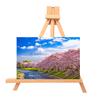 Небольшой настольный мольберт-подставка из бука, настольный свадебный фотодисплей, украшение, художественные принадлежности