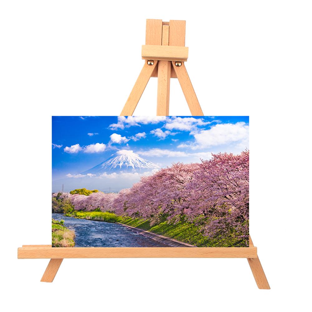 Небольшой настольный мольберт-подставка из бука, настольный свадебный фотодисплей, украшение, художественные принадлежности