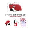 universal MCB lockout lock dog MCB lock toggle lock safety circuit breaker lock masterlock 4