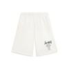 Sports Lifestyle Series Letter Logo Print Straight Shorts Men Bottoms White AKST593-1