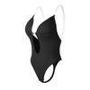 Women Shapewear Deep V-Neck Body Shaper Backless U Plunge Thong Shapers Waist Trainer Women's Clear Strap Padded Push Up Shapewear