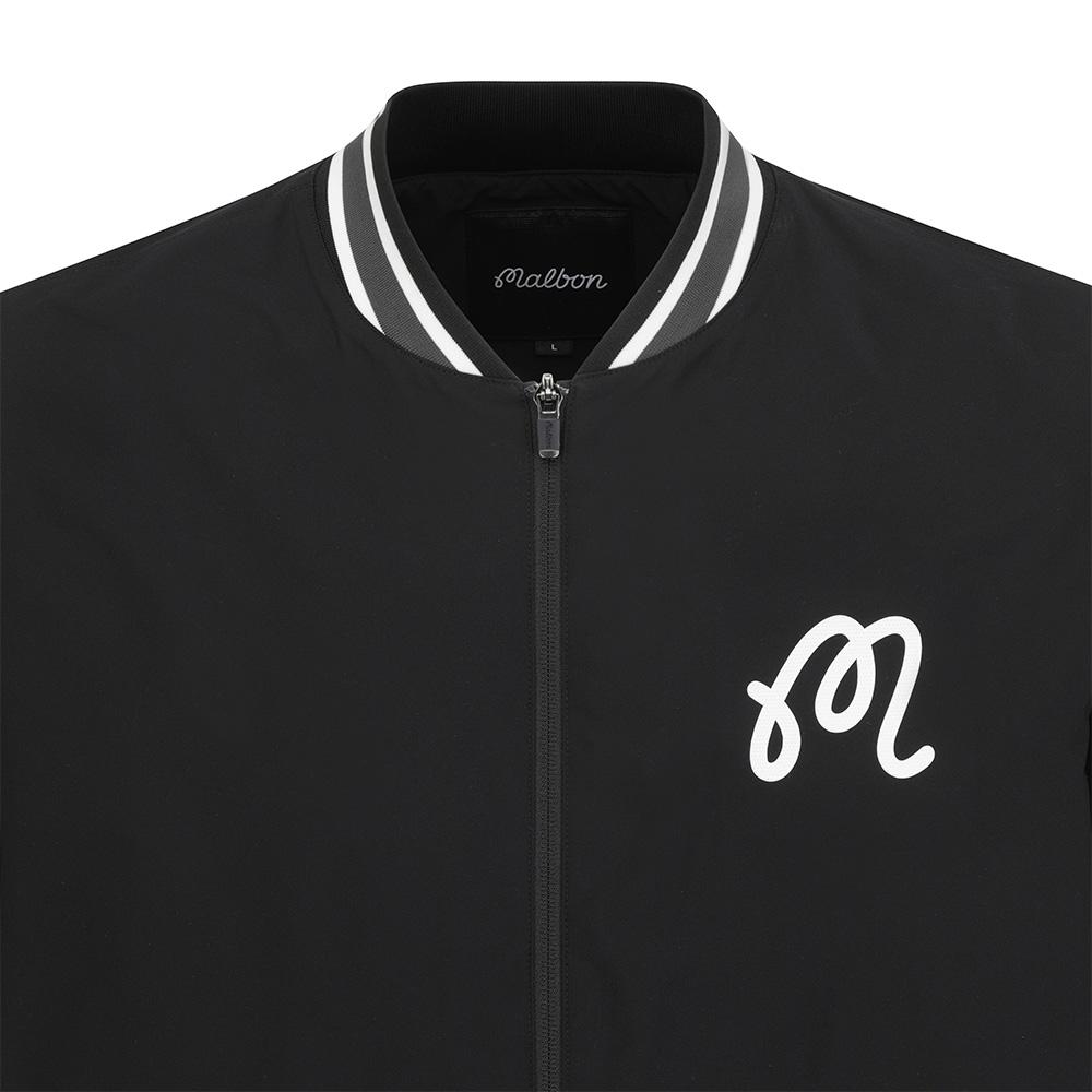 Malbon Golf Triangle Short Sleeve Jacket Black (Man)