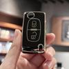 Key Fob Cover For Peugeot 207 307 308 407 3008 5008 807 Expert Partner Citroen C2 C3 Picasso Berlingo Dispatch for 2-Button Flip