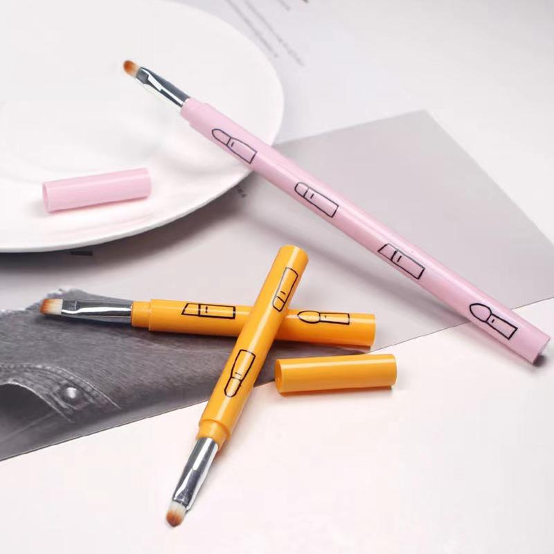 4 в 1, многофункциональный набор кистей для макияжа, гаджет для макияжа, съемная кисть для теней для губ, губка, кисть для теней для век для домашнего путешествия