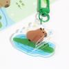 Capybara Capybara Keychain Acrylic Kapibara Pendant Cartoon Capibara Bag Hanging  Hanging Accessory