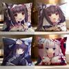 Популярная наволочка-подушка N-NNekopara Мягкая стирающаяся наволочка для подушки Многоцелевая для дивана, кровати, путешествий, офиса